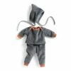Djeco - Pearl Grey Doll's Velour Tracksuit -Tiny Creations Shop DJ7898