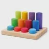 Grimm's - Stacking Game Small Rainbow Rollers -Tiny Creations Shop Grimm s Stacking Game Small Rainbow Rollers