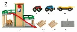 Brio - Parking Garage -Tiny Creations Shop bri33204 3 brio destination parking garage 7 pieces