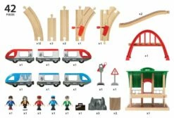 Brio - Travel Switching Set - 33512 -Tiny Creations Shop bri33512 3 brio set travel switching set 42 pieces