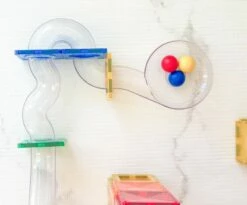 Connetix - Magnetic Tiles - 92 Piece Ball Run Pack -Tiny Creations Shop connetix 92pcballrun 3