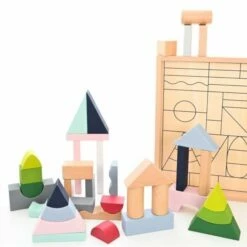 EverEarth - Stylish Building Blocks (37 Pieces) -Tiny Creations Shop everearth 33899 stylishbuildingblocks 3
