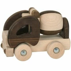 Goki - Wooden Cement Mixer - Nature