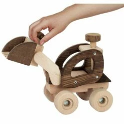 Goki - Wooden Front End Loader - Nature