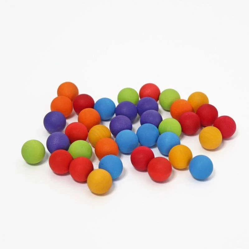 Grimm's - Small Wooden Marbles - 10225 3 Grimm's - Small Wooden Marbles - 10225