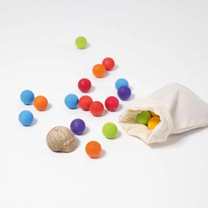 Grimm's - Small Wooden Marbles - 10225 4 Grimm's - Small Wooden Marbles - 10225 - Image 2