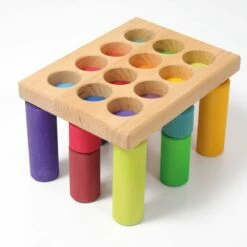 Grimm's - Stacking Game Small Rainbow Rollers 10 Grimm's - Stacking Game Small Rainbow Rollers -Tiny Creations Shop grimms stackerroller rainbow 3