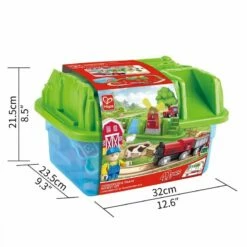 Hape E3772 - Countryside Railway Bucket Playset -Tiny Creations Shop hape countrysidetrainbucketset3772 5