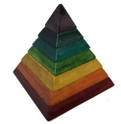 In-Wood - Chakra Rainbow Pyramid