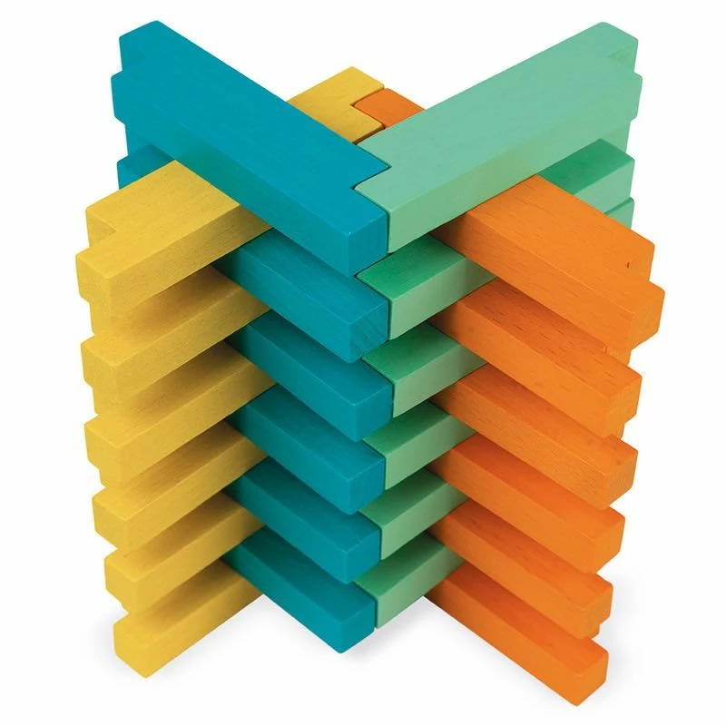 Janod - 60 Piece Connecting Blocks 3 Janod - 60 Piece Connecting Blocks