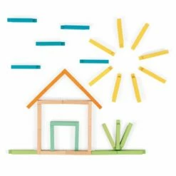 Janod - 60 Piece Connecting Blocks 17 Janod - 60 Piece Connecting Blocks -Tiny Creations Shop janod 8300 60pcconnectingblocks 7