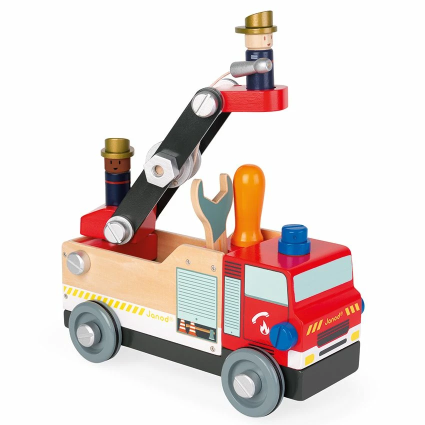 Janod - Brico'Kids DIY Fire Truck 3 Janod - Brico'Kids DIY Fire Truck