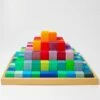 Grimm's - Building Set - Large Stepped Pyramid -Tiny Creations Shop large stepped pyramid by grimms 2