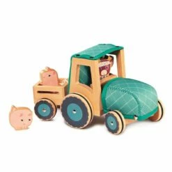 Lilliputiens - Rosalie - Wooden And Fabric Tractor -Tiny Creations Shop lilliputiens rosaliewood fabrictractor 4