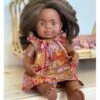 Made For Mia - Goanna Dreaming Rose - Indigenous Dolls Flutter Dress - 38cm Miniland Doll -Tiny Creations Shop madeformia goannadreamingroseflutter 1