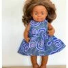 Made For Mia - Snake Dreaming - Indigenous Summer Dress - Suits 38 Miniland Doll -Tiny Creations Shop madeformia snakedreamingsummer 1