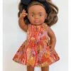 Made For Mia - Goanna Dreaming Rose - Indigenous Summer Dress - 38cm Miniland Doll -Tiny Creations Shop madeformia summerdressgoannadreamingrose 1 1