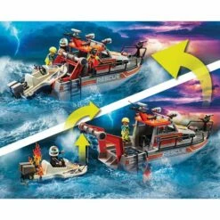 Playmobil - City Action - Fire Rescue With Personal Watercraft - 70140 -Tiny Creations Shop playmobil 70140firerescuewithpersonalwatercraft 6