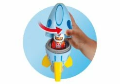 Playmobil - 1.2.3 Astronaut With Rocket -Tiny Creations Shop playmobil astronautwithrocket 4