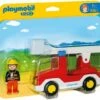 Playmobil - 1.2.3 Ladder Unit Fire Truck -Tiny Creations Shop playmobil ladderunitfiretruck 1