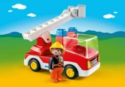 Playmobil - 1.2.3 Ladder Unit Fire Truck -Tiny Creations Shop playmobil ladderunitfiretruck 4