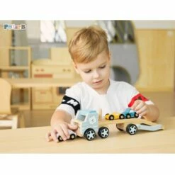 Viga - Polar Bear - Car Carrier -Tiny Creations Shop polar bear car carrier by viga 1