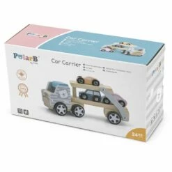 Viga - Polar Bear - Car Carrier -Tiny Creations Shop polar bear car carrier by viga 2