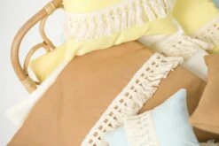 Poppie Toys - Poppie Duvet And Pillow Set With Fringe - Clay -Tiny Creations Shop poppie duvet pillowclay 3