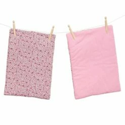Poppie Toys - Poppie Duvet And Pillow Set Meadow & Pink -Tiny Creations Shop poppie duvet pillowmeadowpink 3 1