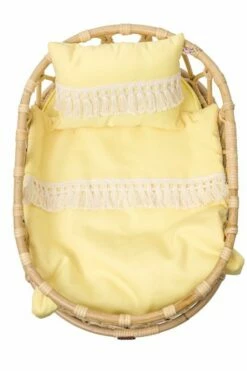 Poppie Toys - Poppie Duvet And Pillow Set With Fringe - Yellow -Tiny Creations Shop poppie duvet pillowyellow 2