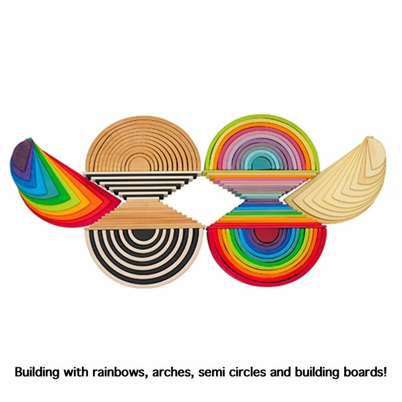 Grimm's - Building Boards Rainbow Colour 5 Grimm's - Building Boards Rainbow Colour - Image 3
