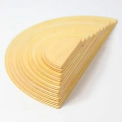 Grimm's - Large Semi Circles - Natural -Tiny Creations Shop semi circle natural by grimms 1