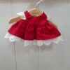 Tailoring For Miss Polly - Stephanie Dress Set To Suit 21CM Miniland Doll - Crimson Christmas