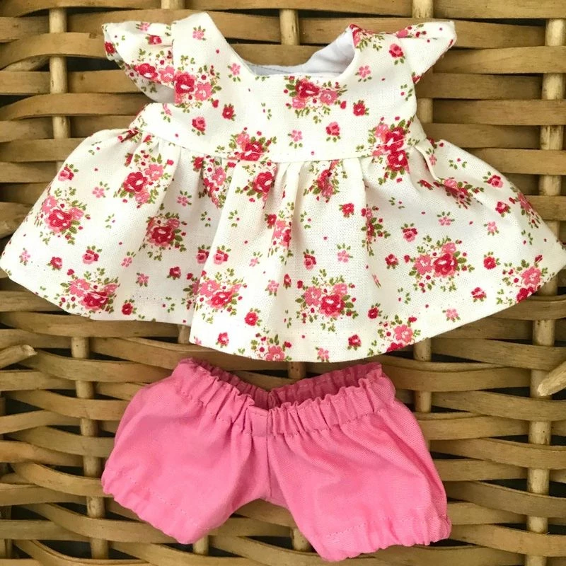 Tailoring For Miss Polly - DRESS SET - TO SUIT 21CM MINILAND DOLL - IVORY BOUQUET 3 Tailoring For Miss Polly - DRESS SET - TO SUIT 21CM MINILAND DOLL - IVORY BOUQUET