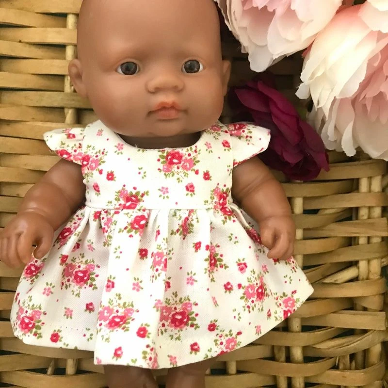 Tailoring For Miss Polly - DRESS SET - TO SUIT 21CM MINILAND DOLL - IVORY BOUQUET 4 Tailoring For Miss Polly - DRESS SET - TO SUIT 21CM MINILAND DOLL - IVORY BOUQUET - Image 2