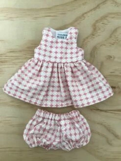 TAILORING FOR MISS POLLY - STEPHANIE DRESS SET TO SUIT 32CM MINILAND DOLL - CRISS CROSS
