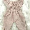 TAILORING FOR MISS POLLY - JUMPSUIT TO SUIT 38CM MINILAND DOLL - BLUSH EMBROIDERED -Tiny Creations Shop tfmp 38blushjumpsuit 1