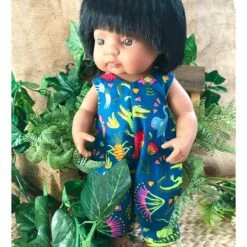 Tailoring For Miss Polly - Overalls To Suit 38cm Miniland Doll - Ellie Whittacker - Crocodalia