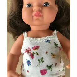 Tailoring For Miss Polly - Singlet To Suit 38cm Miniland Doll - Full Bloom -Tiny Creations Shop tfmp 38cmfullbloomsinglet 2