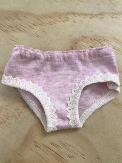 TAILORING FOR MISS POLLY - UNDERPANTS TO SUIT 38CM MINILAND DOLL - PINK