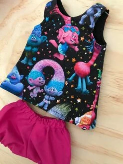 TAILORING FOR MISS POLLY - DRESS SET - PINNY - TO SUIT 38CM MINILAND DOLL - TROLLS