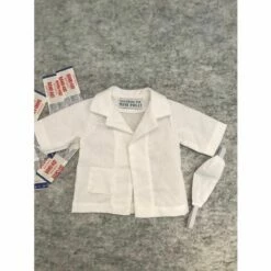 Tailoring For Miss Polly - Doctor Jacket Set Suits 38cm Miniland Doll - White