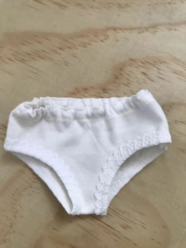TAILORING FOR MISS POLLY - UNDERPANTS TO SUIT 38CM MINILAND DOLL - WHITE 3 TAILORING FOR MISS POLLY - UNDERPANTS TO SUIT 38CM MINILAND DOLL - WHITE