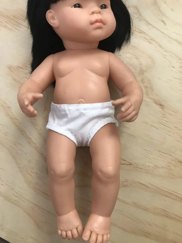 TAILORING FOR MISS POLLY - UNDERPANTS TO SUIT 38CM MINILAND DOLL - WHITE 4 TAILORING FOR MISS POLLY - UNDERPANTS TO SUIT 38CM MINILAND DOLL - WHITE - Image 2