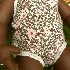 Tailoring For Miss Polly - Underpants To Suit 38cm Miniland Doll - Ditsy Boho Blooms -Tiny Creations Shop tfmp ditsybohobloomunderpants 2