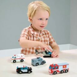 Tender Leaf Toys - Emergency Vehicles -Tiny Creations Shop tlt tl8662emergencyvehicles 3