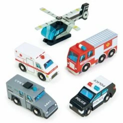 Tender Leaf Toys - Emergency Vehicles -Tiny Creations Shop tlt tl8662emergencyvehicles 4