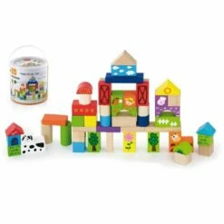 Viga - Wooden Farm Blocks 50pc