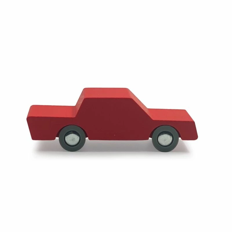Waytoplay - Wooden Back And Forth Car - Red 3 Waytoplay - Wooden Back And Forth Car - Red